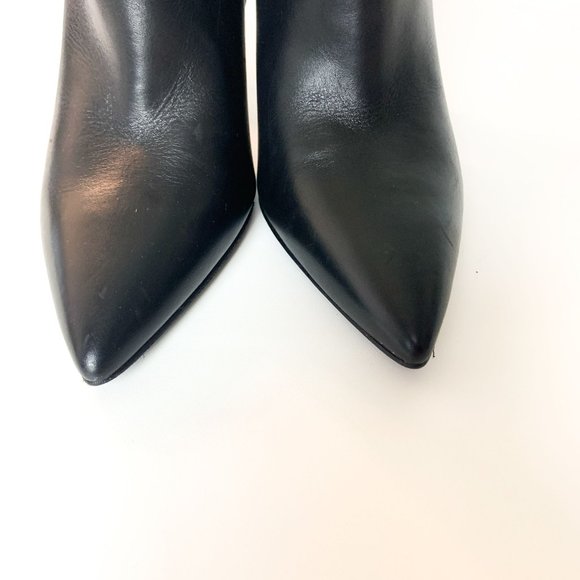 MARC FISHER Mella Black Leather Ankle Boots like new 9 - Picture 3 of 9